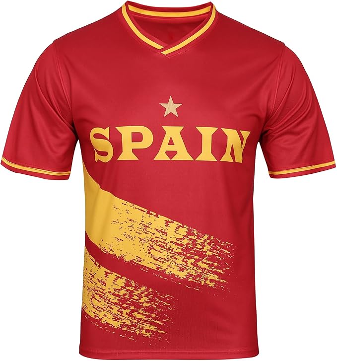 SPAIN Fan Soccer Jersey for 2026 World Cup Fan Soccer Jersey