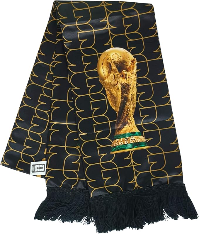 Official FIFA World Cup 2026 Edition - High Definition Universal Polyester Trophy Scarf – Gameday Fan Wear for all Matches from New York to Miami, Dallas to Los Angeles