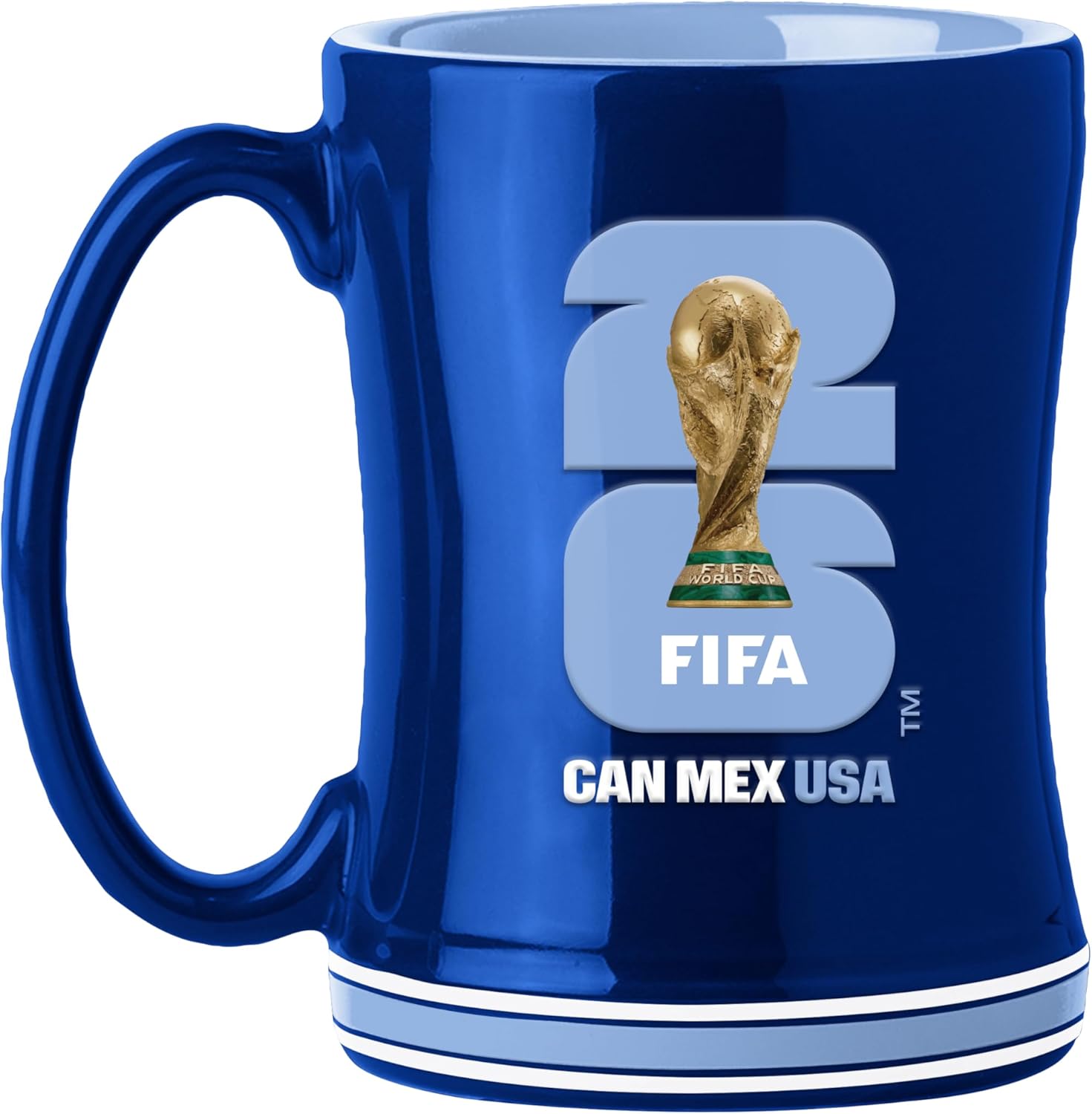 Soccer FIFA World Cup 2026 14oz Sculpted Relief Mug – Bold Ceramic Coffee Cup With Raised Design – Great Gift For Soccer Fans & Collectors
