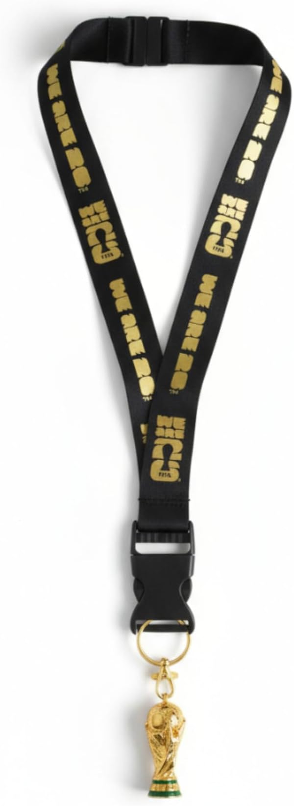 Official FIFA World Cup 2026 Edition - 21 Inch Nylon Lanyard with Trophy Replica – Durable Fan Gear – Great for Holding Your Work ID, Pin Collecting, Carrying Keys and More - The World Cup Is Here
