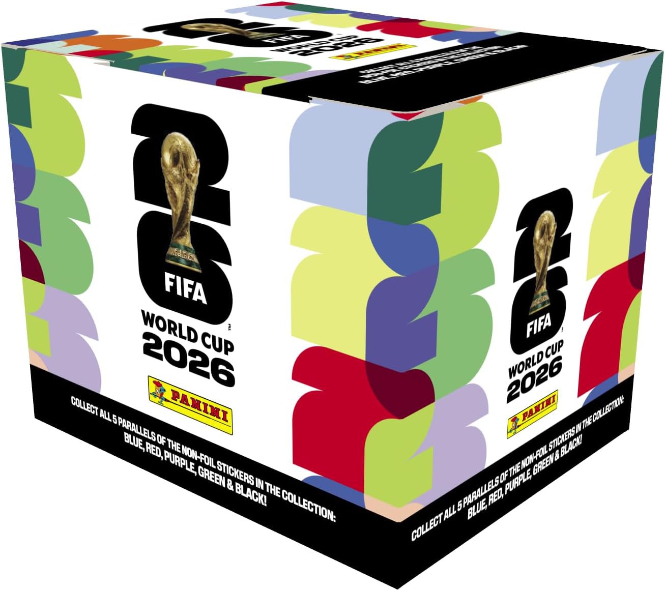 2026 Panini FIFA World Cup Sticker Collection Box – 50 Sticker Packs | Amazon Exclusive Orange Parallel | Official FIFA World Cup Trading Stickers | Collect, Trade & Complete Your Album