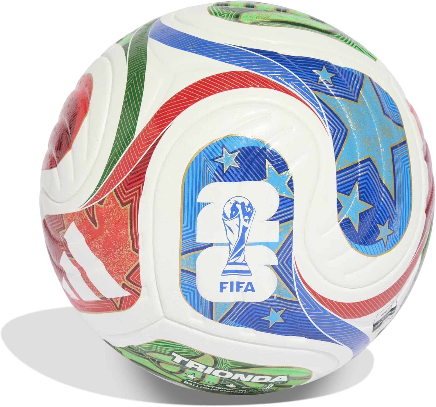 adidas World Cup 2026 Trionda Pro Match Ball - Official Soccer Ball of The FIFA World Cup 26™ with Thermal Bonded Seamless Surface and Textured Design