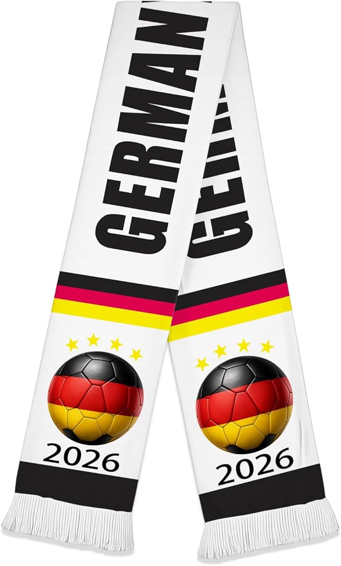 World Cup Soccer Scarf 53x7 Inch World Cup Merchandise Double Sided Print National Team Scarf Flannelette Shawl Fan Gift