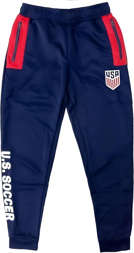 Icon Sports Officially Licensed Kids USA Soccer Jogger Pants, USA Soccer